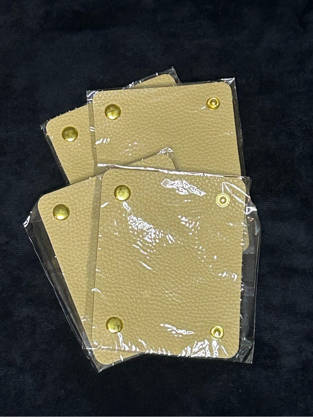 Tan handbag handle covers